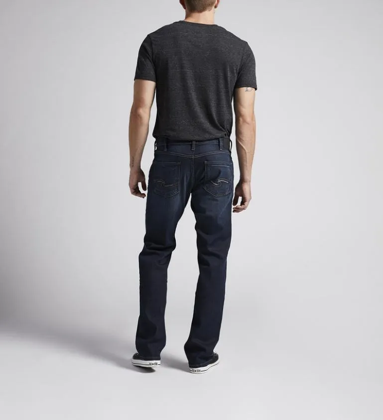 Silver Allan Slim Fit Straight Leg