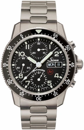 Sinn Watches Sinn 103 Ti Ar Titanium H-Link Bracelet Watch
