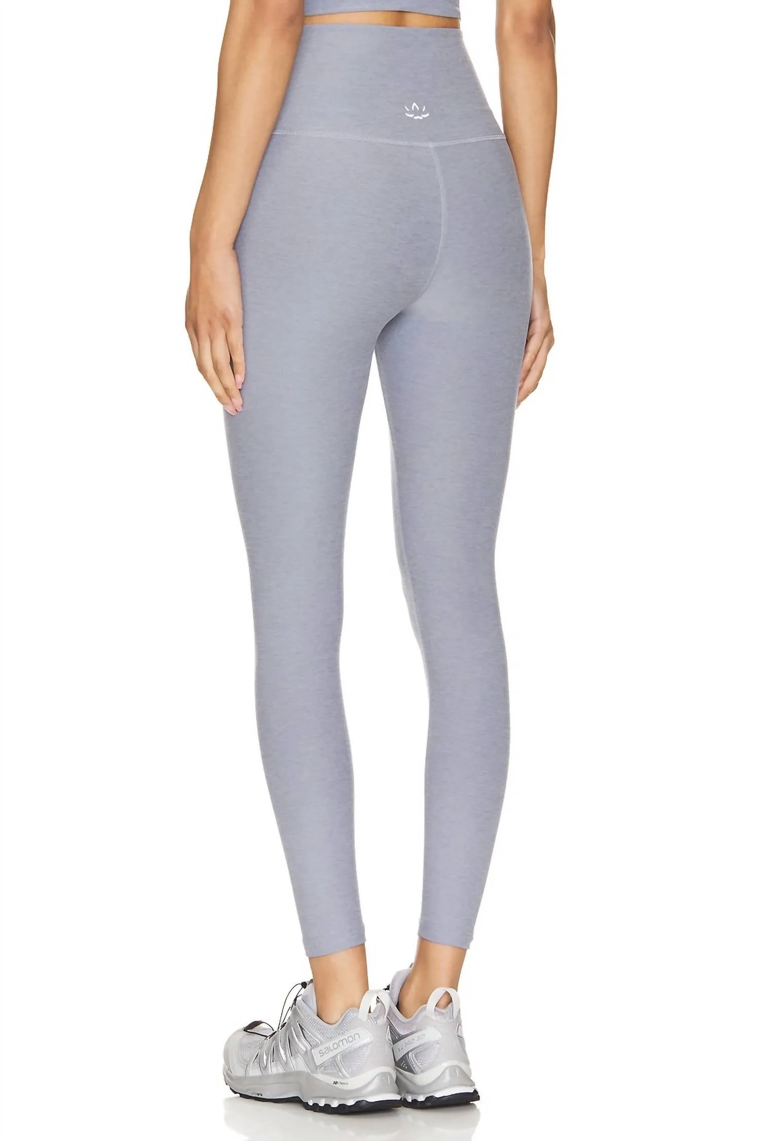 Spacedye At Your Leisure Hw Midi Legging In Cloud Heather Gray