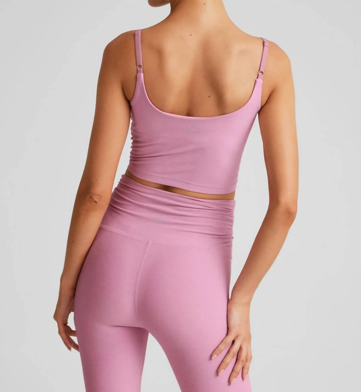 Spacedye Raise The Barre Tank In Pink Haze