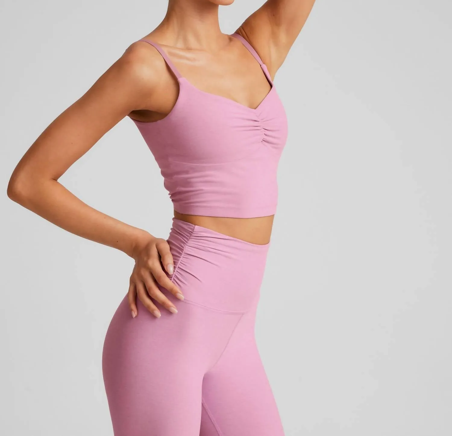 Spacedye Raise The Barre Tank In Pink Haze