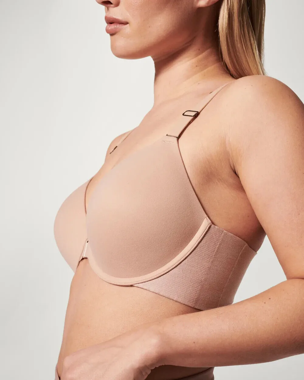 Spanx Bra-llelujah Women's 32C Toasted Oatmeal Adjustable Full Coverage ERK132