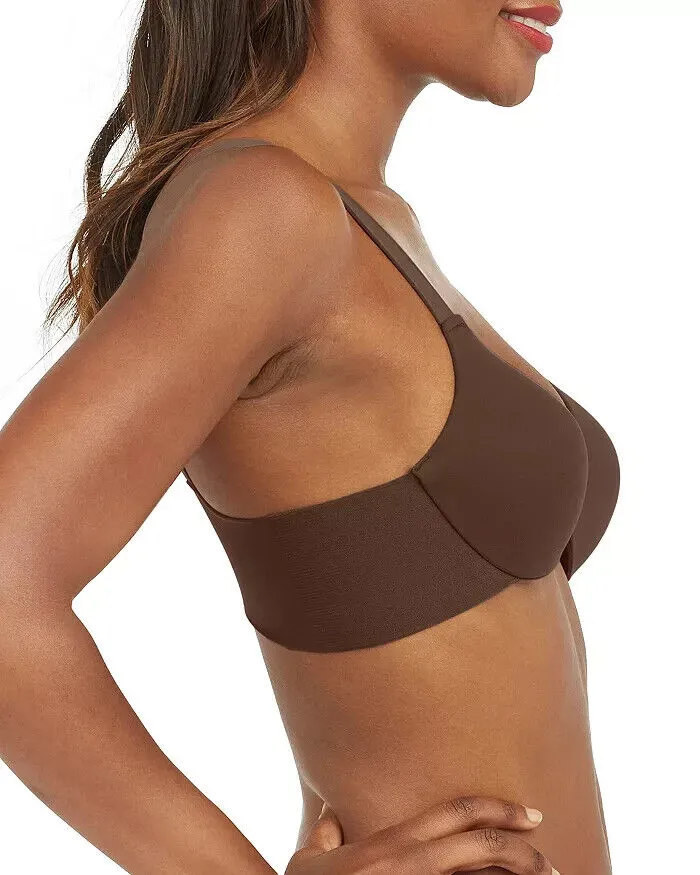 Spanx Bra-llelujah! Women's Chestnut Brown Lightly Lined Full Coverage Bra ERK81