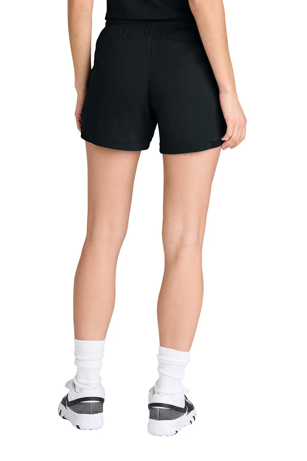 Sport-Tek Womens Club Moisture Wicking Shorts - Black/Black
