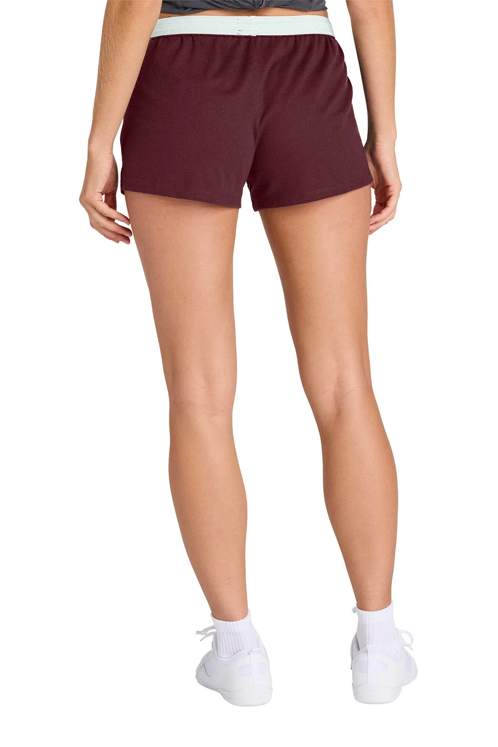 Sport-Tek Womens Jersey Knit Squad Shorts - Maroon