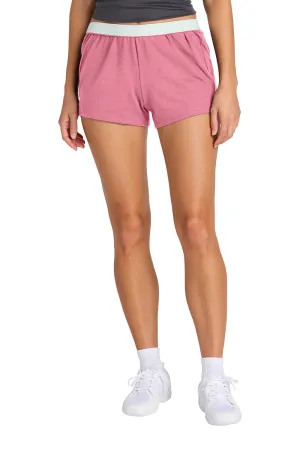Sport-Tek Womens Jersey Knit Squad Shorts - True Pink