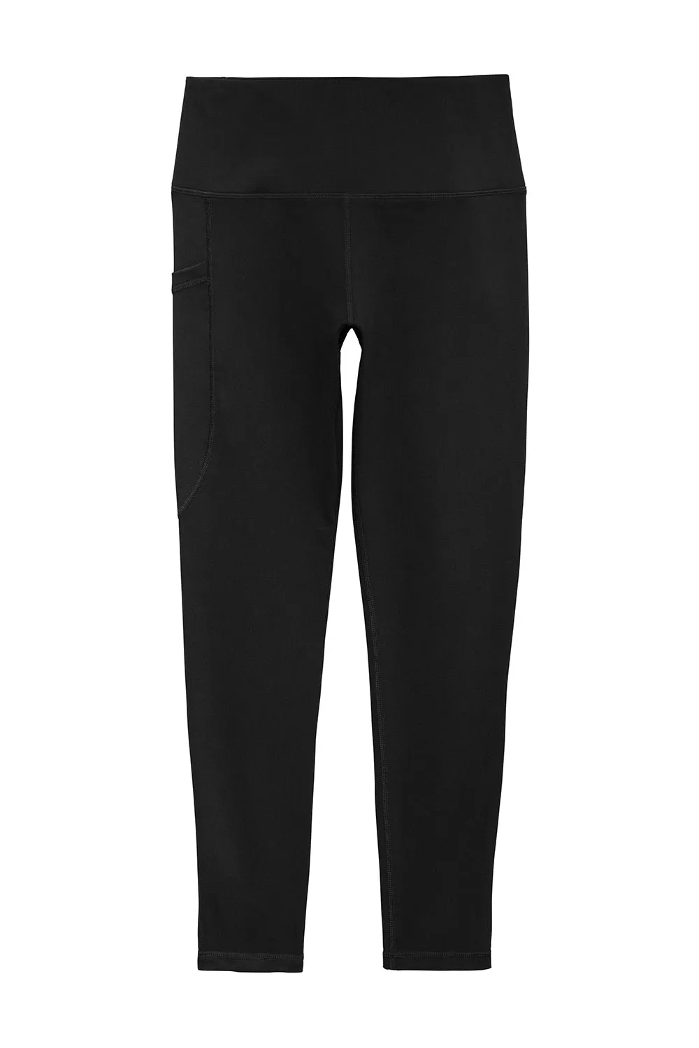 Sport-Tek Womens Moisture Wicking High Rise Leggings - Black