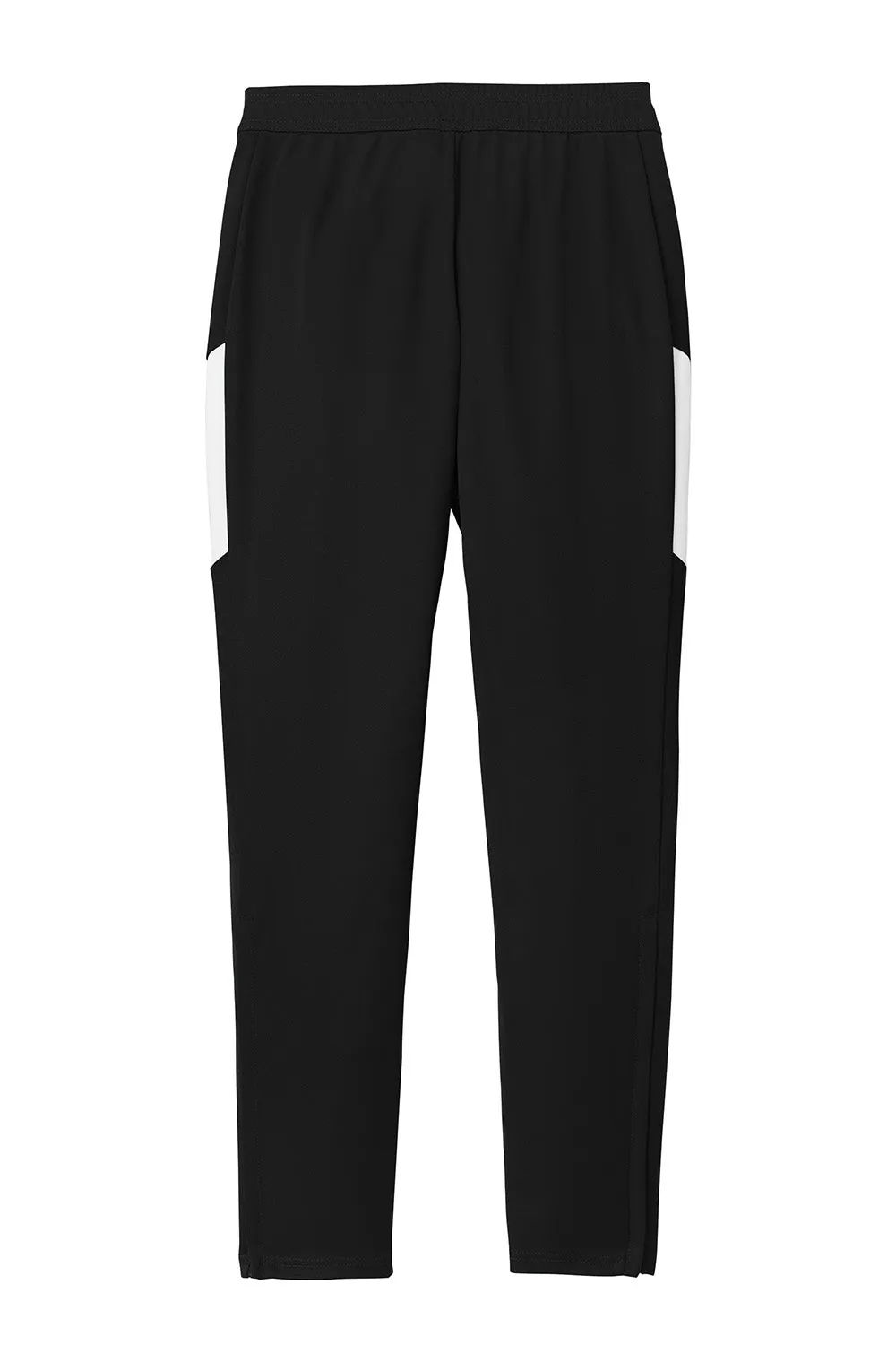 Sport-Tek Womens Moisture Wicking Travel Pants w/ Pockets - Black/White