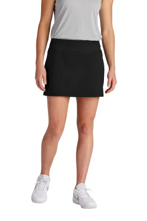 Sport-Tek Womens Repeat Moisture Wicking Skorts w/ Pockets - Black