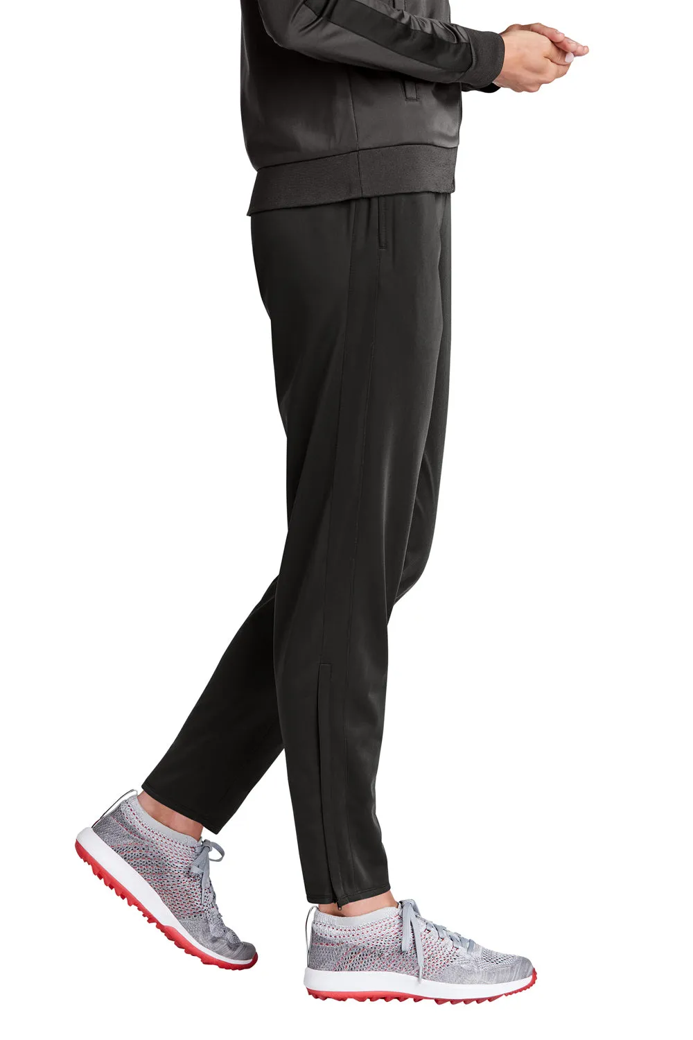 Sport-Tek Womens Tricot Track Pants w/ Pockets - Black