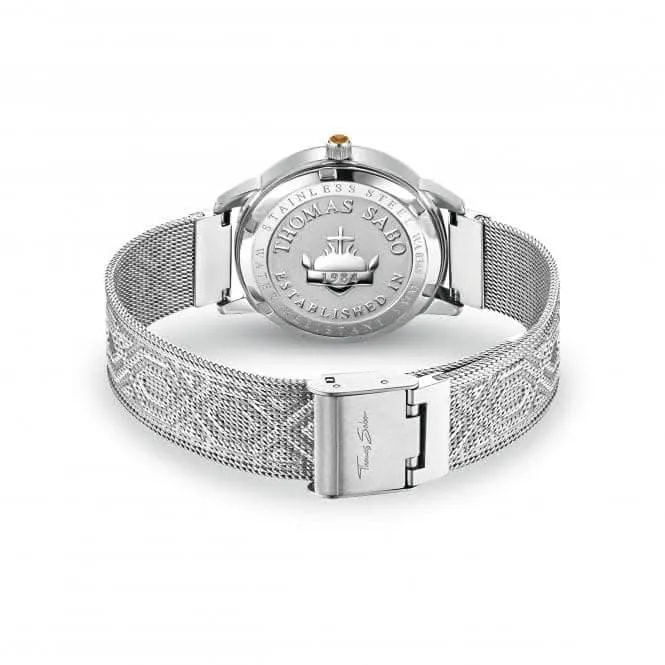Stainless Steel Turquoise Kaleidoscope Women's Watch WA0368-201-215