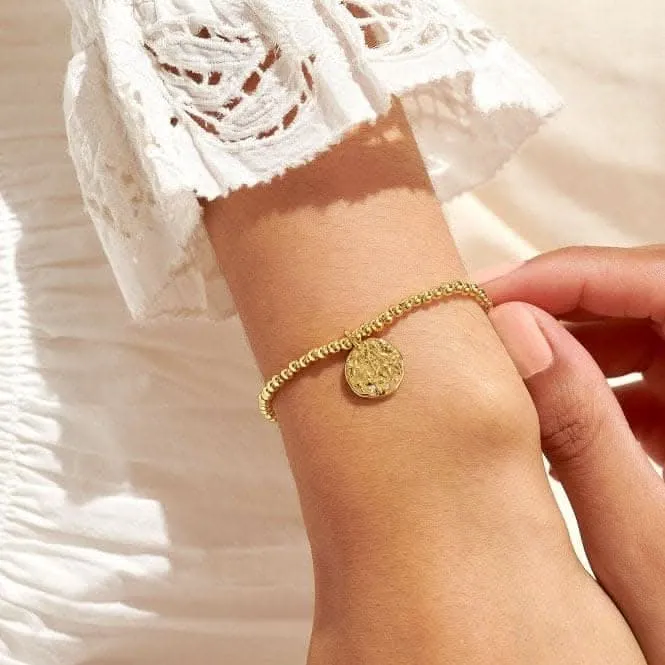 Star Sign A Little Sagittarius Gold Plated 17.5cm Stretch Bracelet 6799 Joma Jewellery