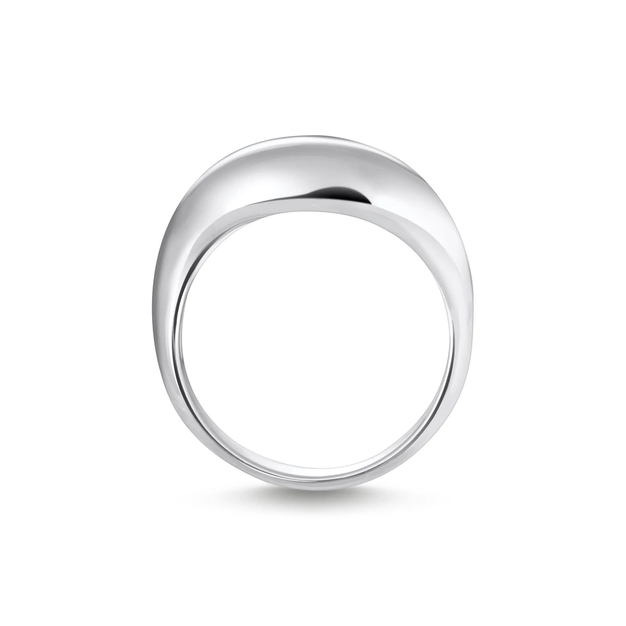 Sterling Silver Bold Elegance Organic Shaped Ring TR2473-001-21 Thomas Sabo Rings