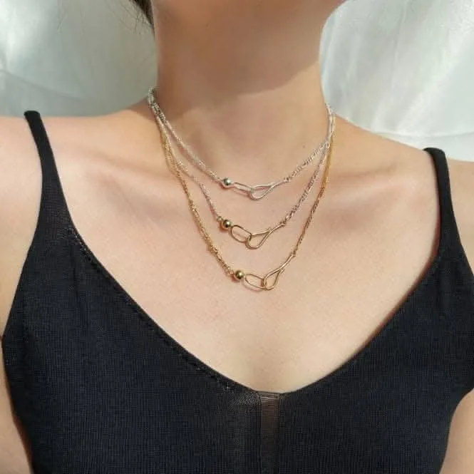 Sterling Silver Rhodium Plated Link Necklace ERLN009 Ania Haie Jewellery