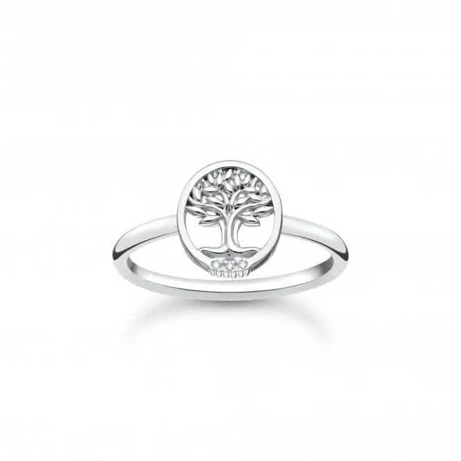 Sterling Silver Tree Of Love White Ring TR2375-051-14 Thomas Sabo Rings