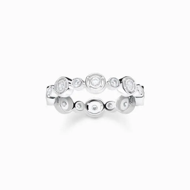 Sterling Silver White Stones Ring TR2256-051-14 Thomas Sabo Rings