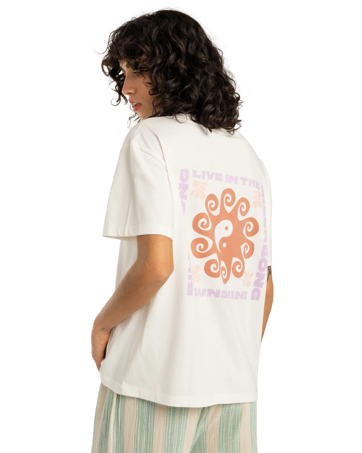 Sunshine Living T-Shirt in Salt Crystal