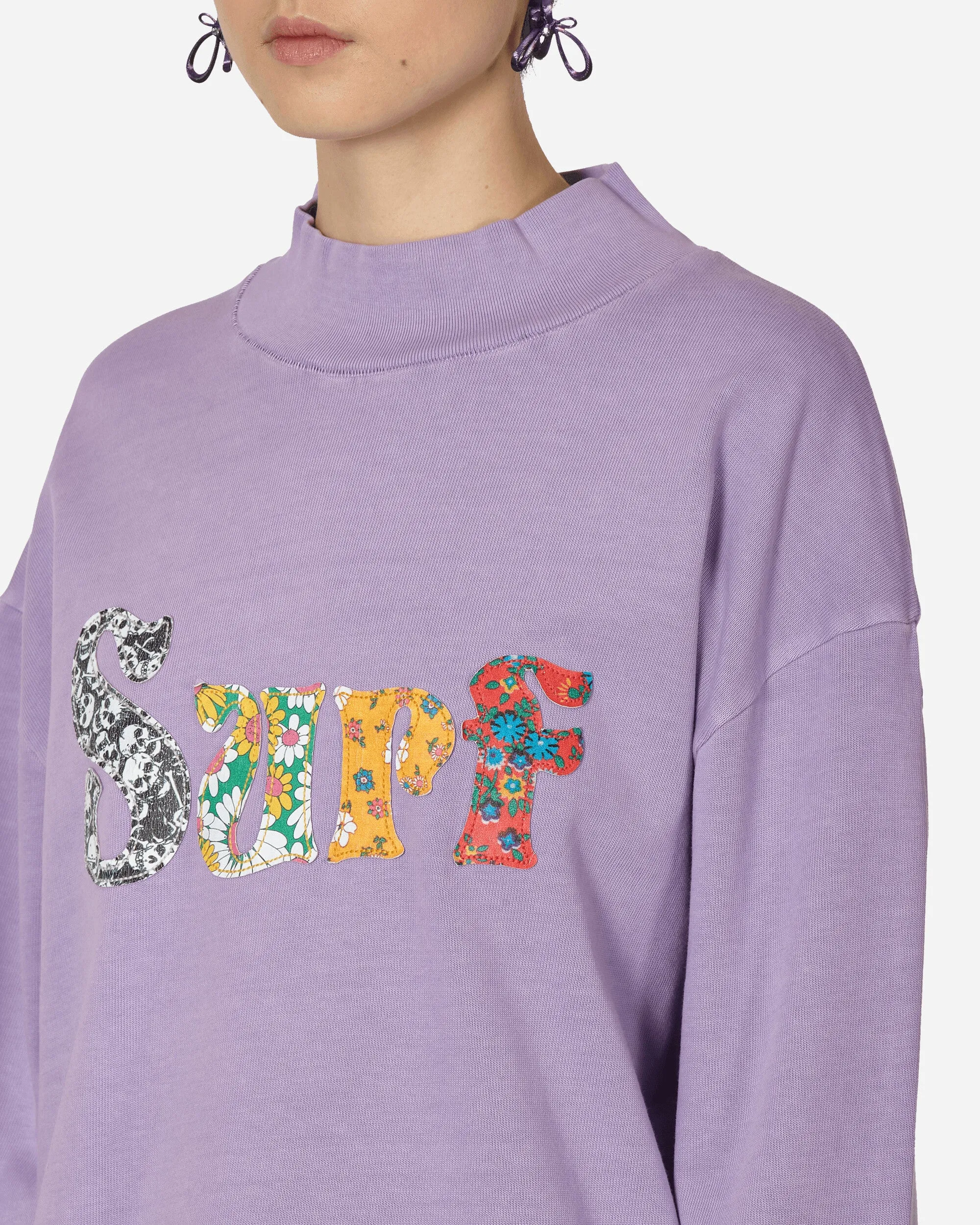 Surf Patch Longsleeve T-Shirt Purple