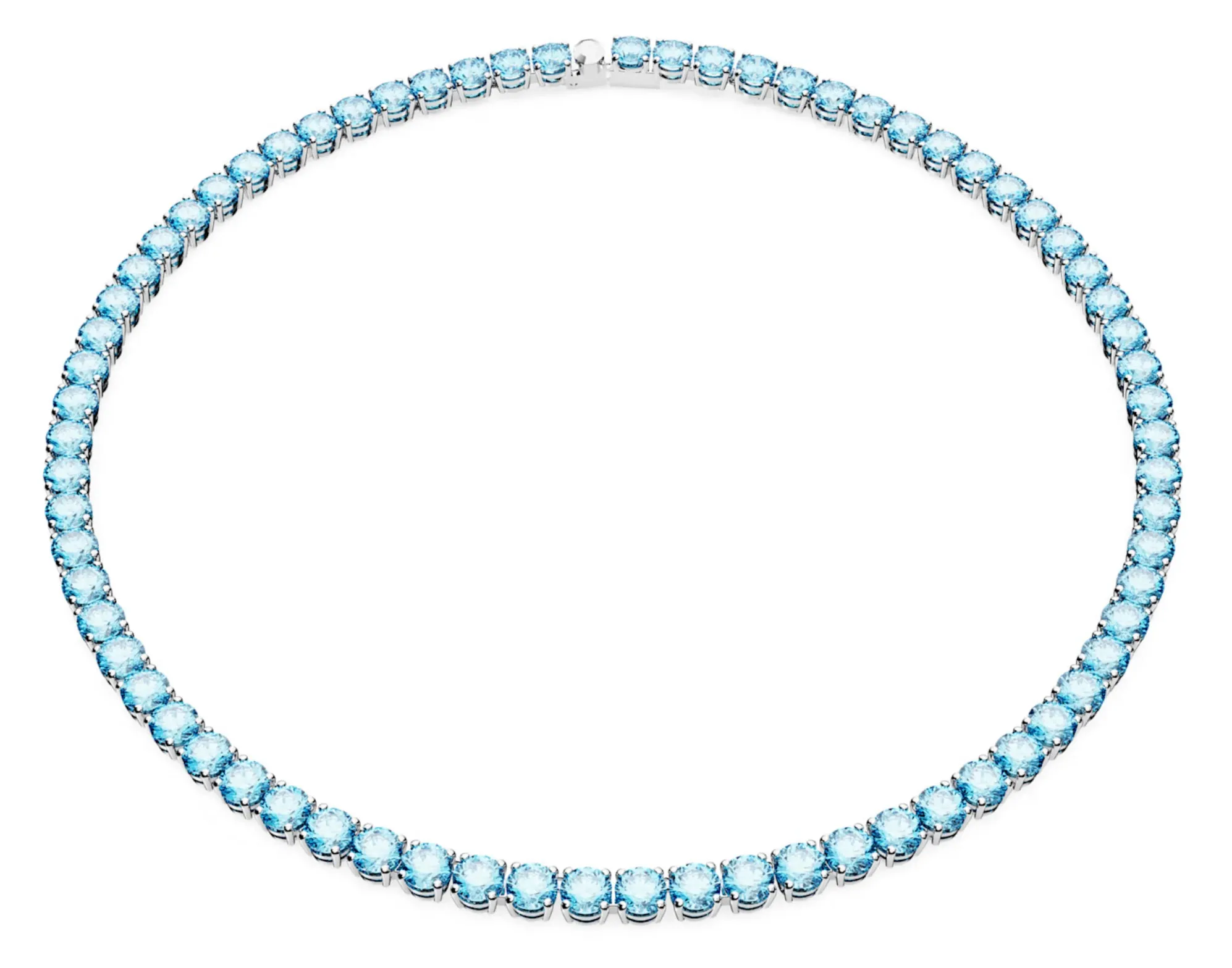 Swarovski Jewellery Matrix Tennis Necklace (Blue)