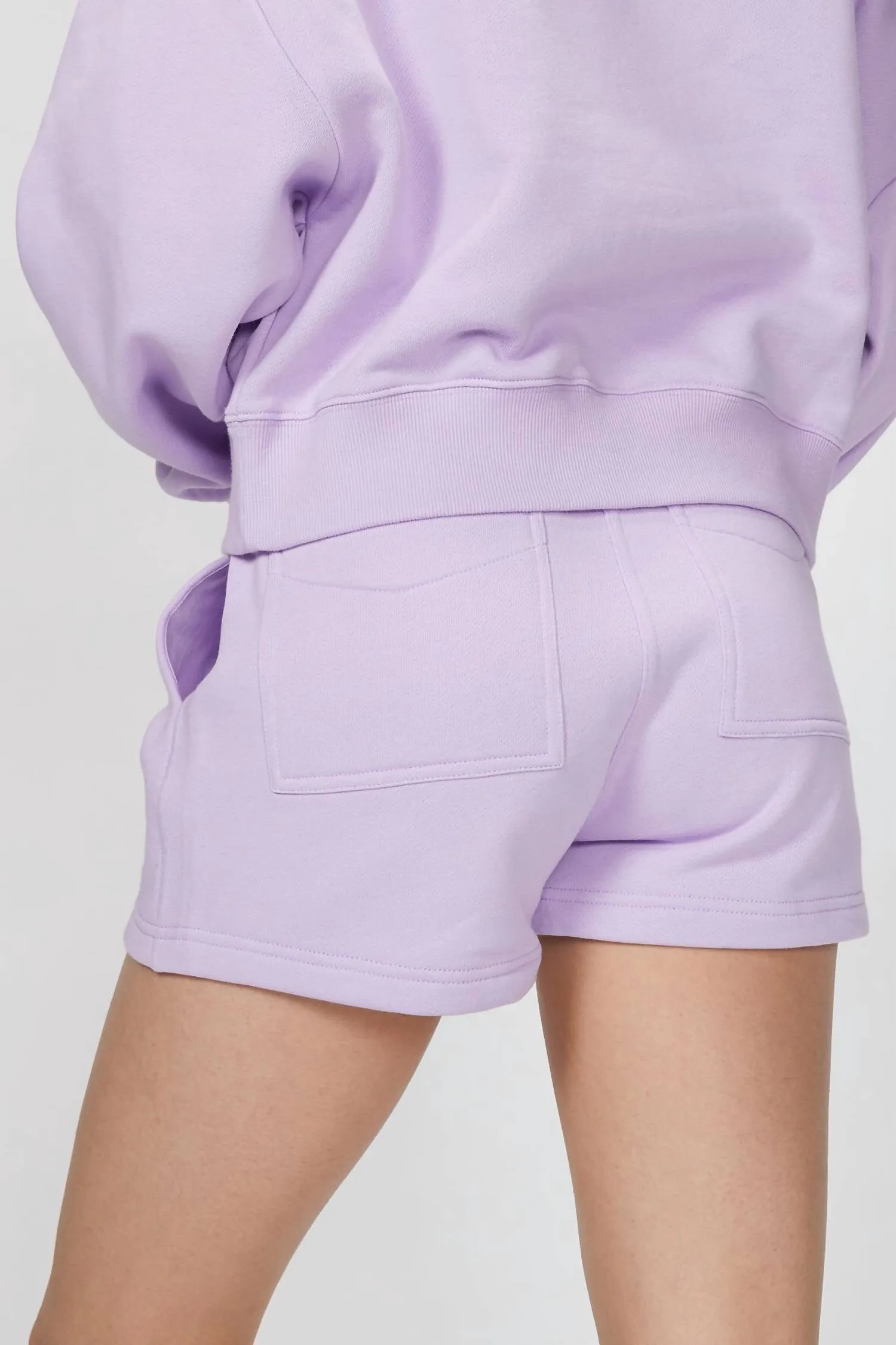 Sweat Short With Logo In Purple