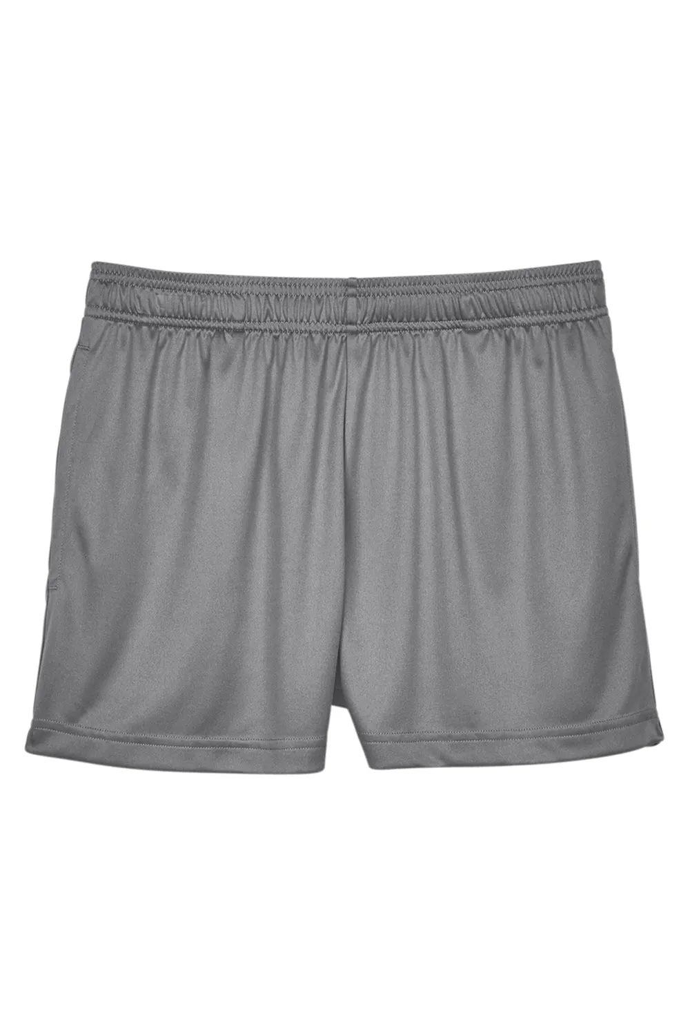 Team 365 Womens Zone Performance Moisture Wicking Shorts w/ Pockets - Graphite Grey