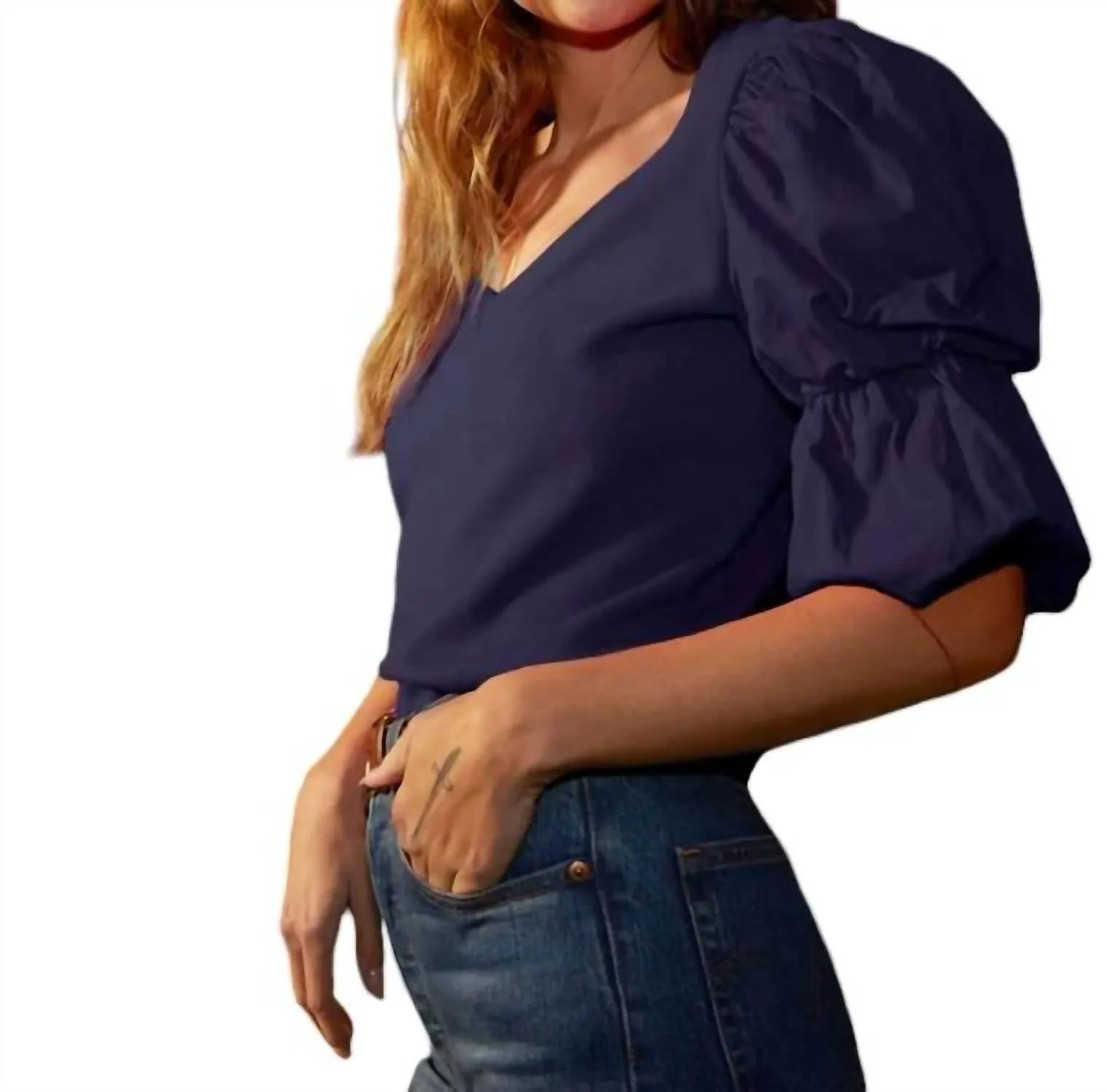 Teddi Sweatshirt In Navy