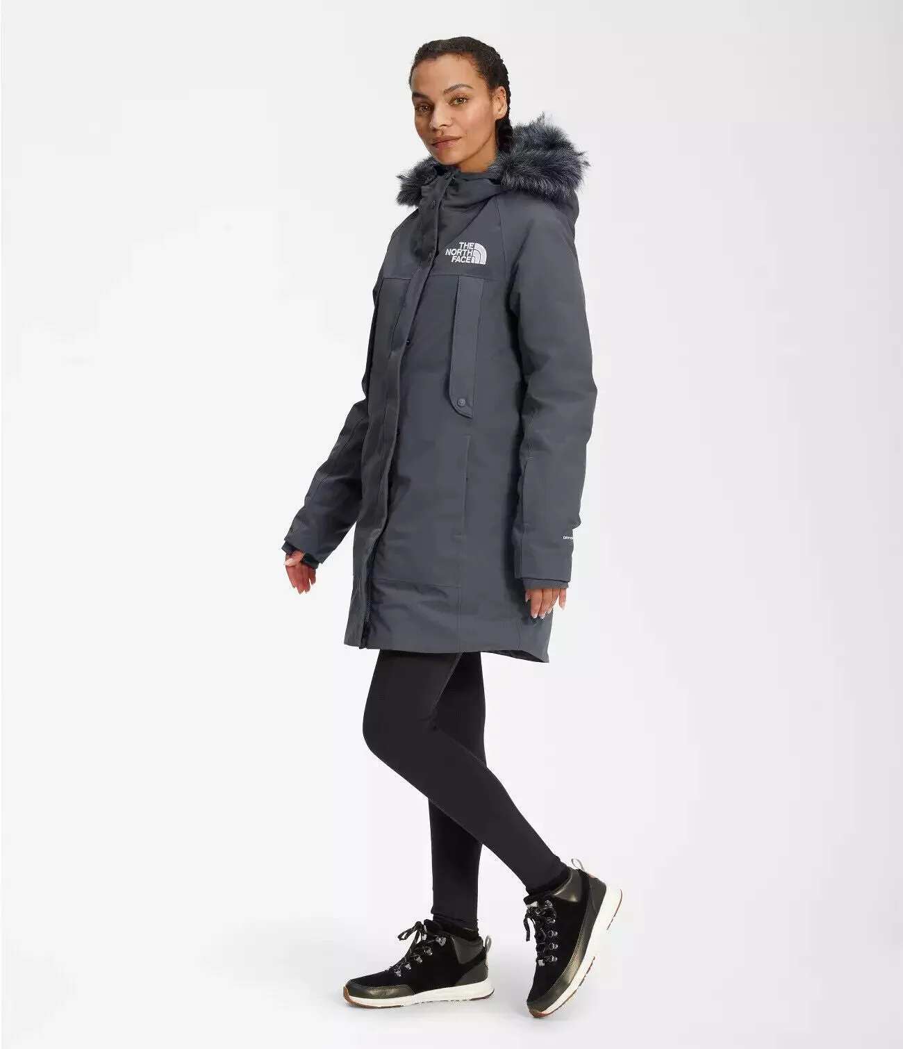 The North Face New Outerboroughs NF0A4R3J174 Parka Jacket Womens 3XL Gray APP415