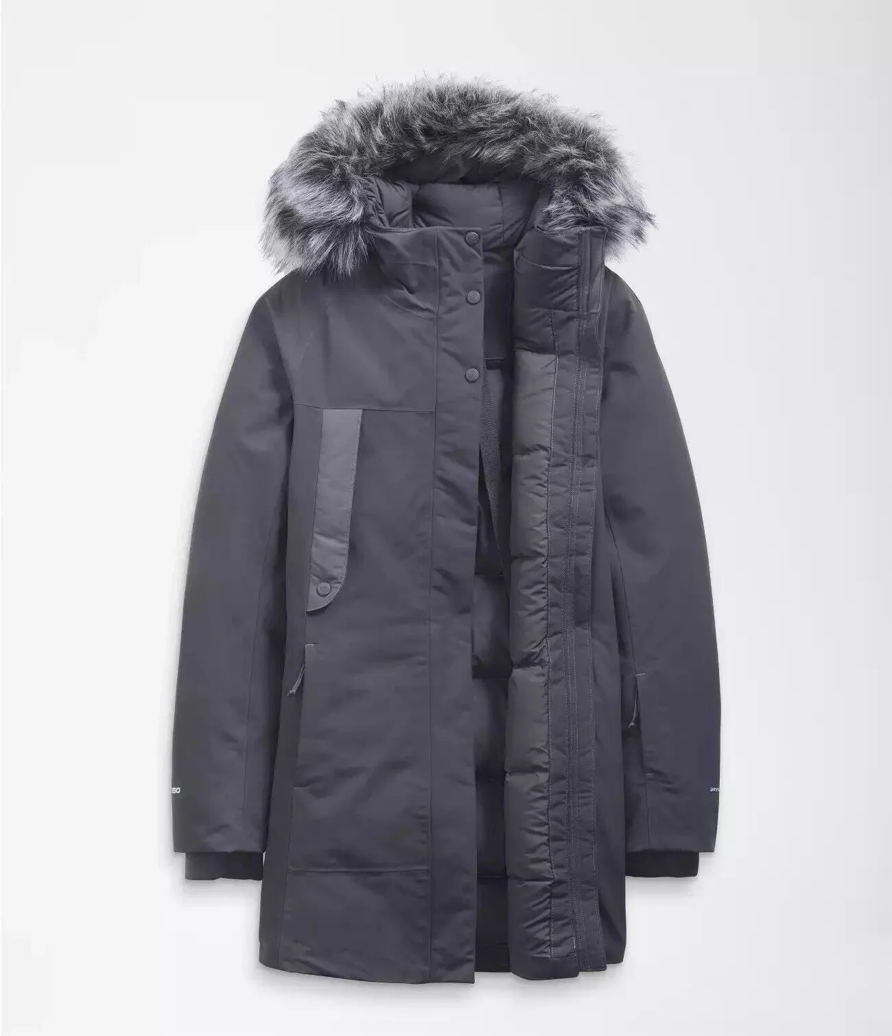 The North Face New Outerboroughs NF0A4R3J174 Parka Jacket Womens 3XL Gray APP415