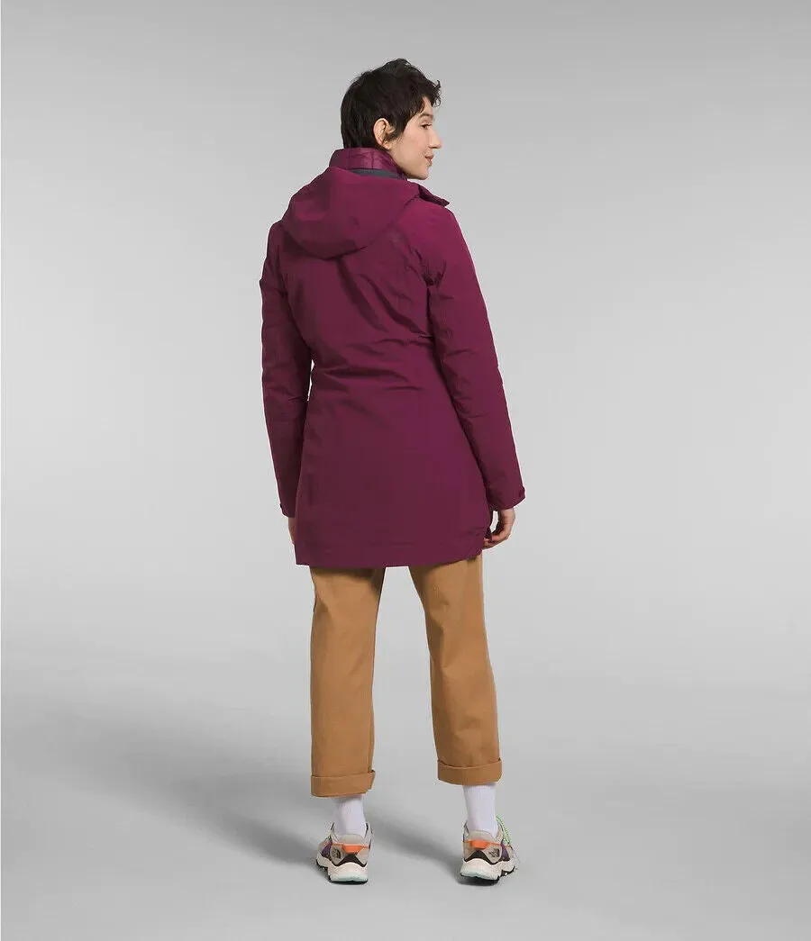 The North Face ThermoBall Eco Jacket Womens Boysenberry Triclimate Parka APP1261