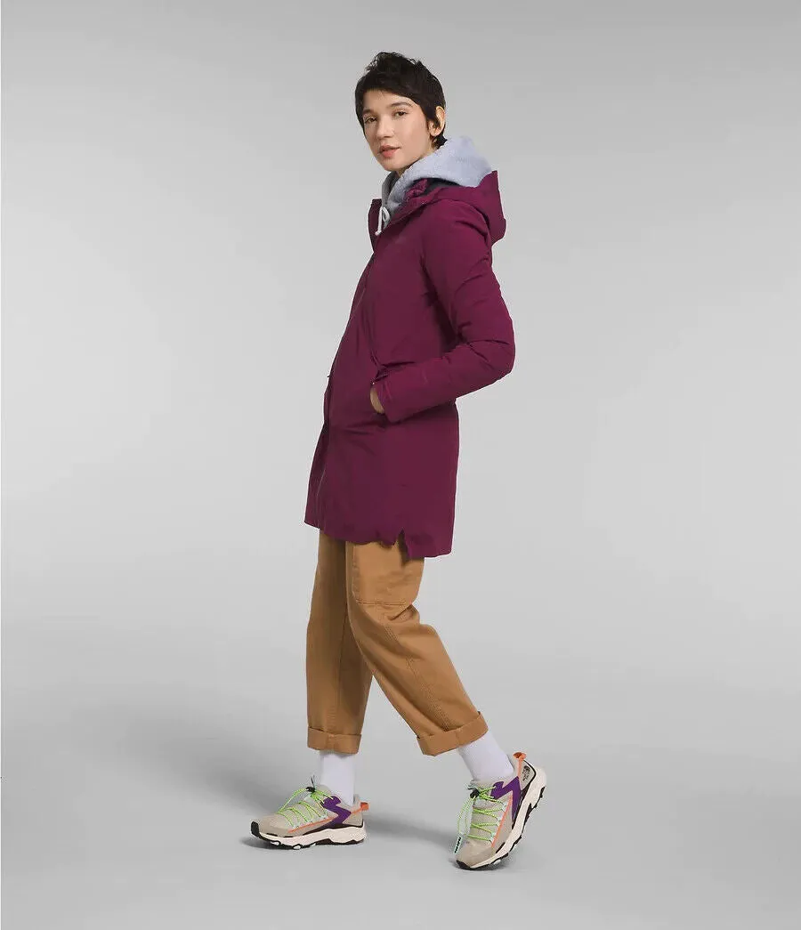 The North Face ThermoBall Eco Jacket Womens Boysenberry Triclimate Parka APP1261