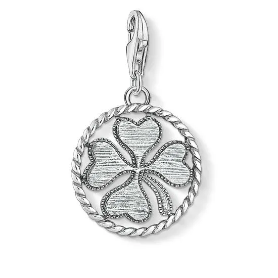 Thomas Sabo Jewellery Thomas Sabo Charm Club Oxidised Clover Disc - CC1759