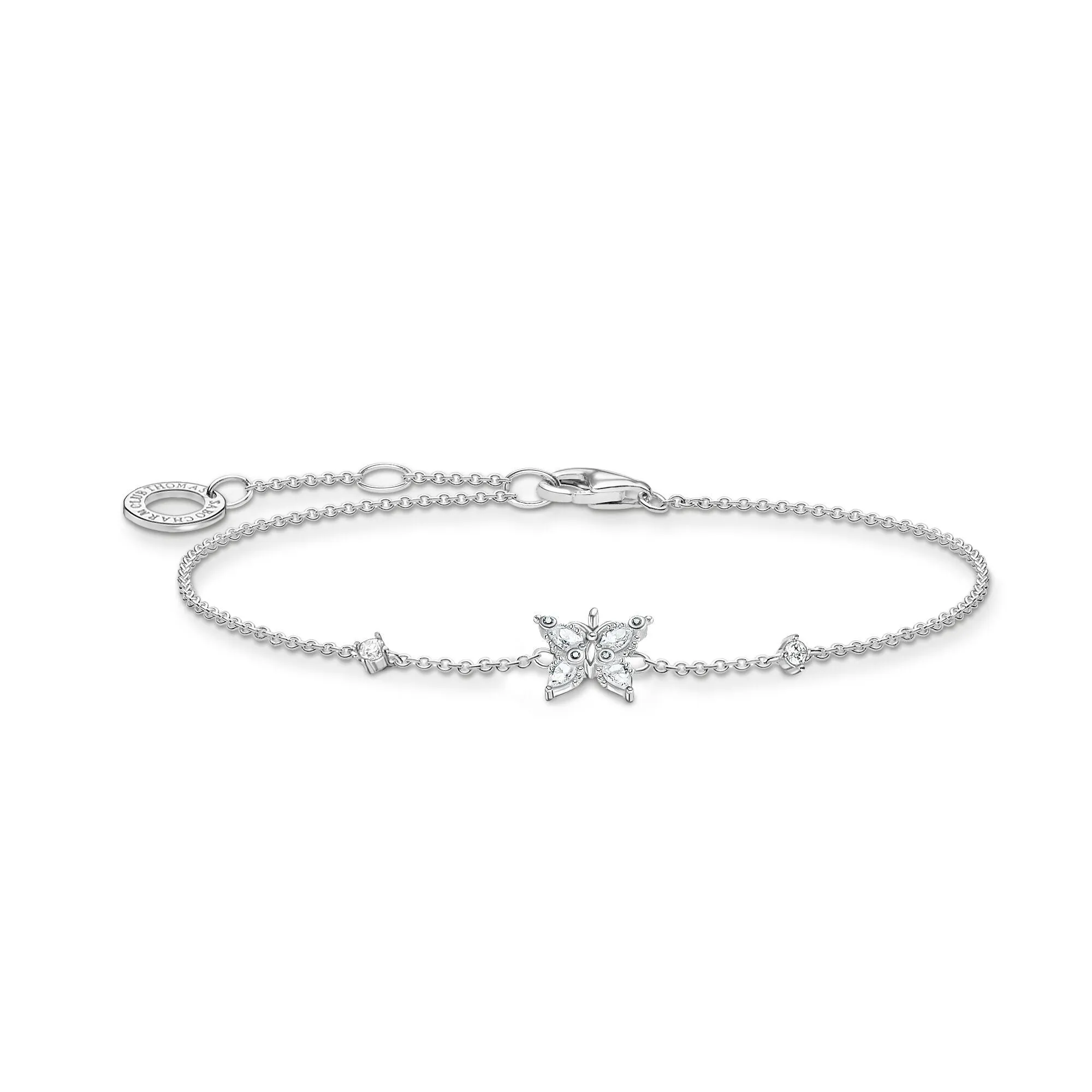 Thomas Sabo Jewellery Thomas Sabo Charm Club Sterling Silver Butterfly Bracelet