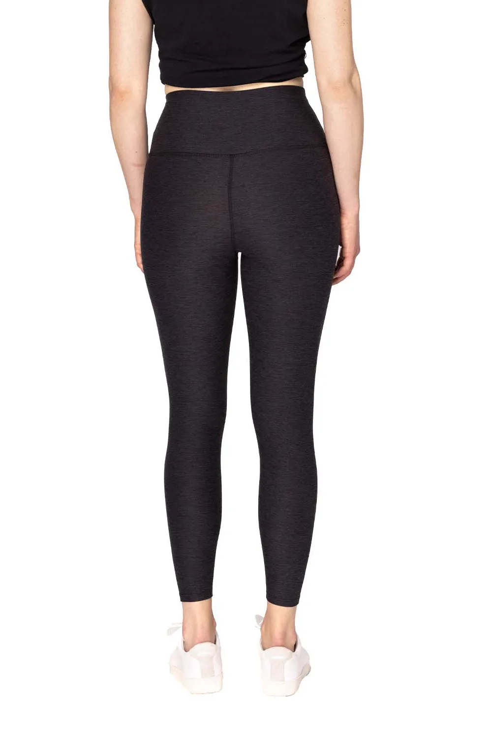 Threadfast Apparel Womens Impact Leggings w/ Pocket - Heather Black