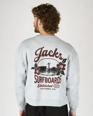 Tip Toe Heavyweight Crewneck - Grey