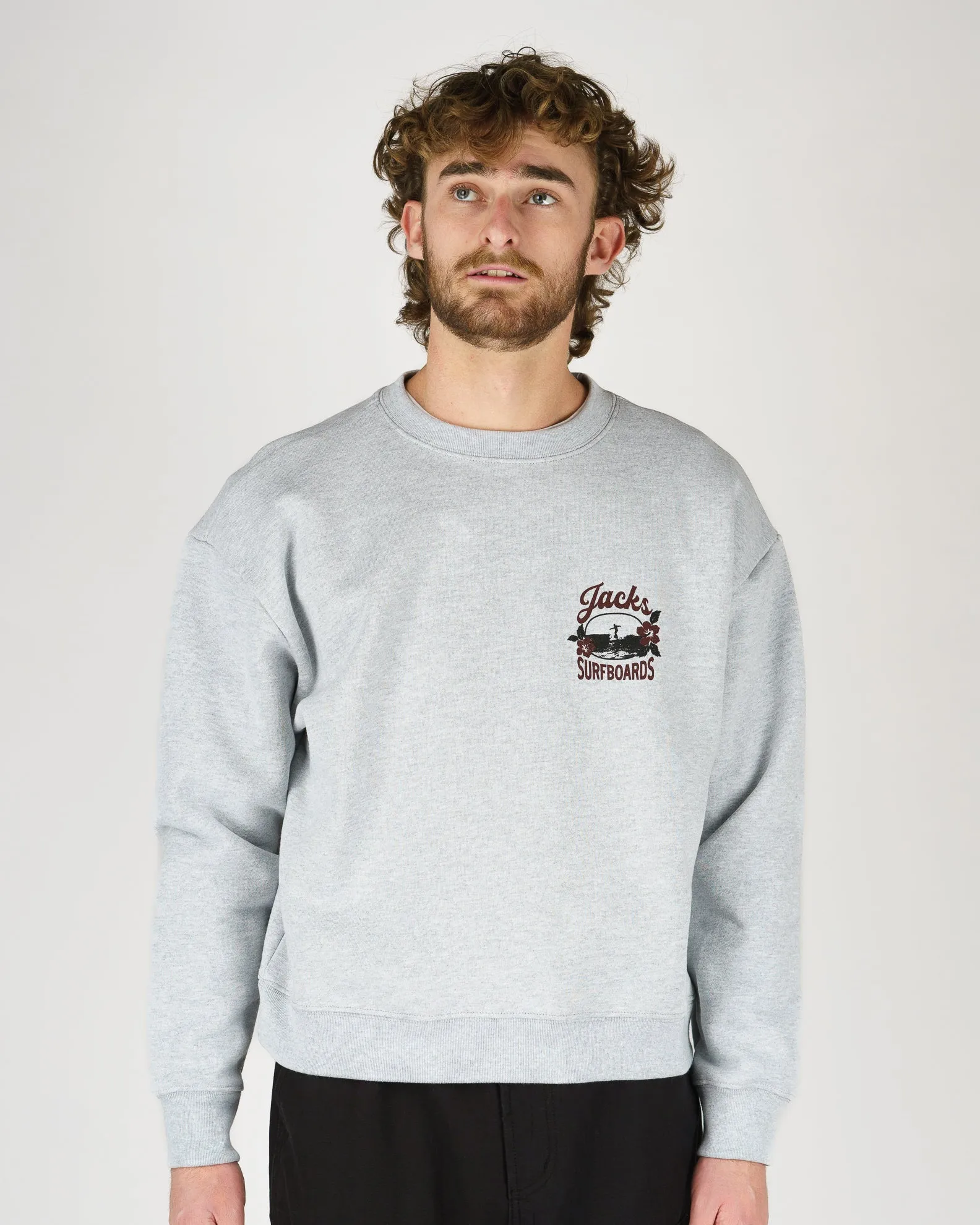 Tip Toe Heavyweight Crewneck - Grey