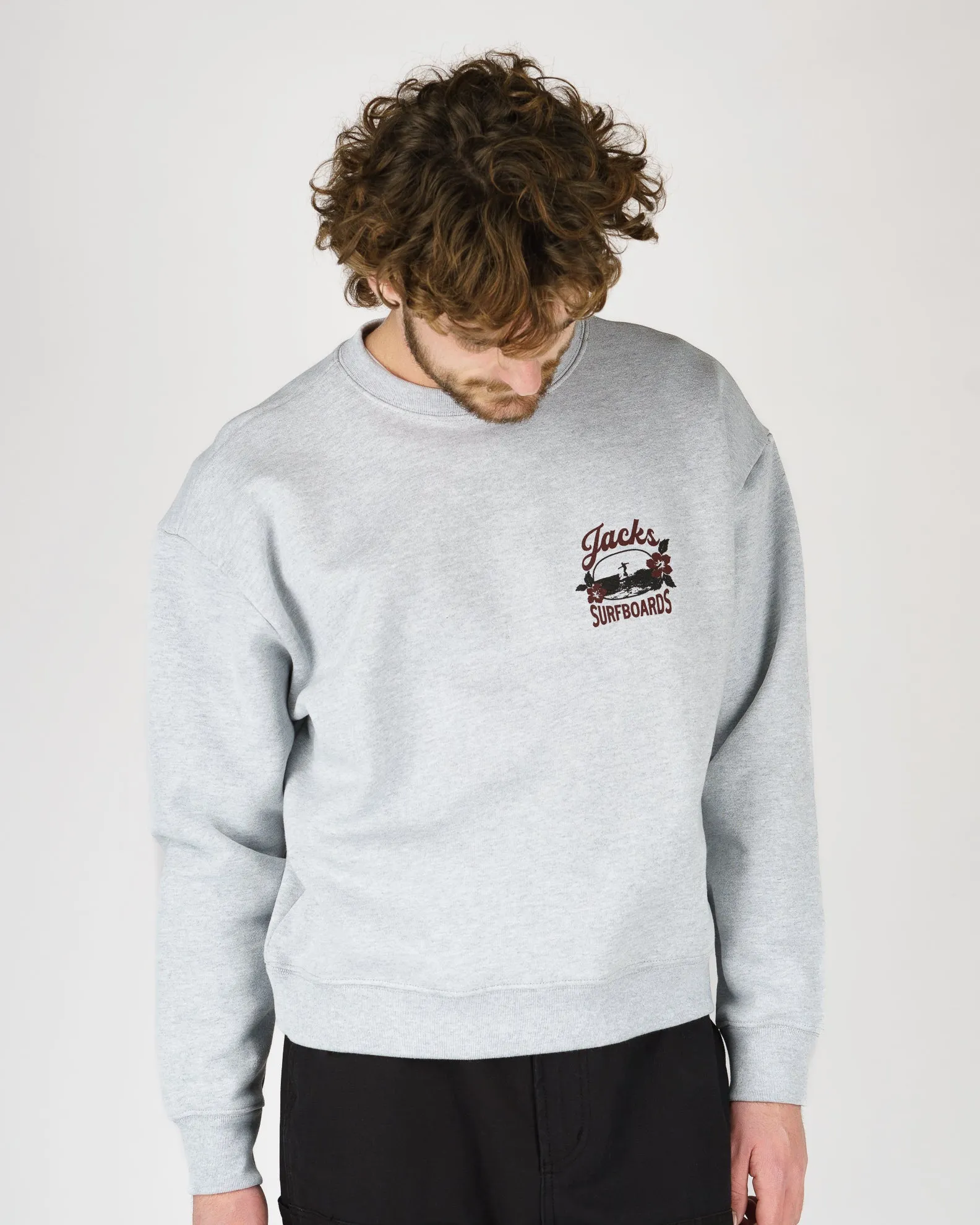 Tip Toe Heavyweight Crewneck - Grey