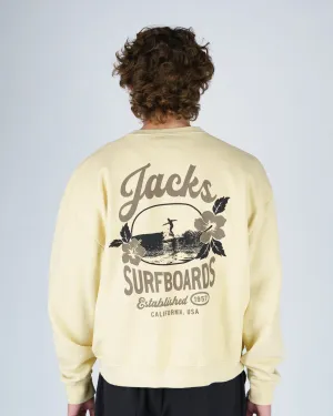 Tip Toe Heavyweight Crewneck - Yellow