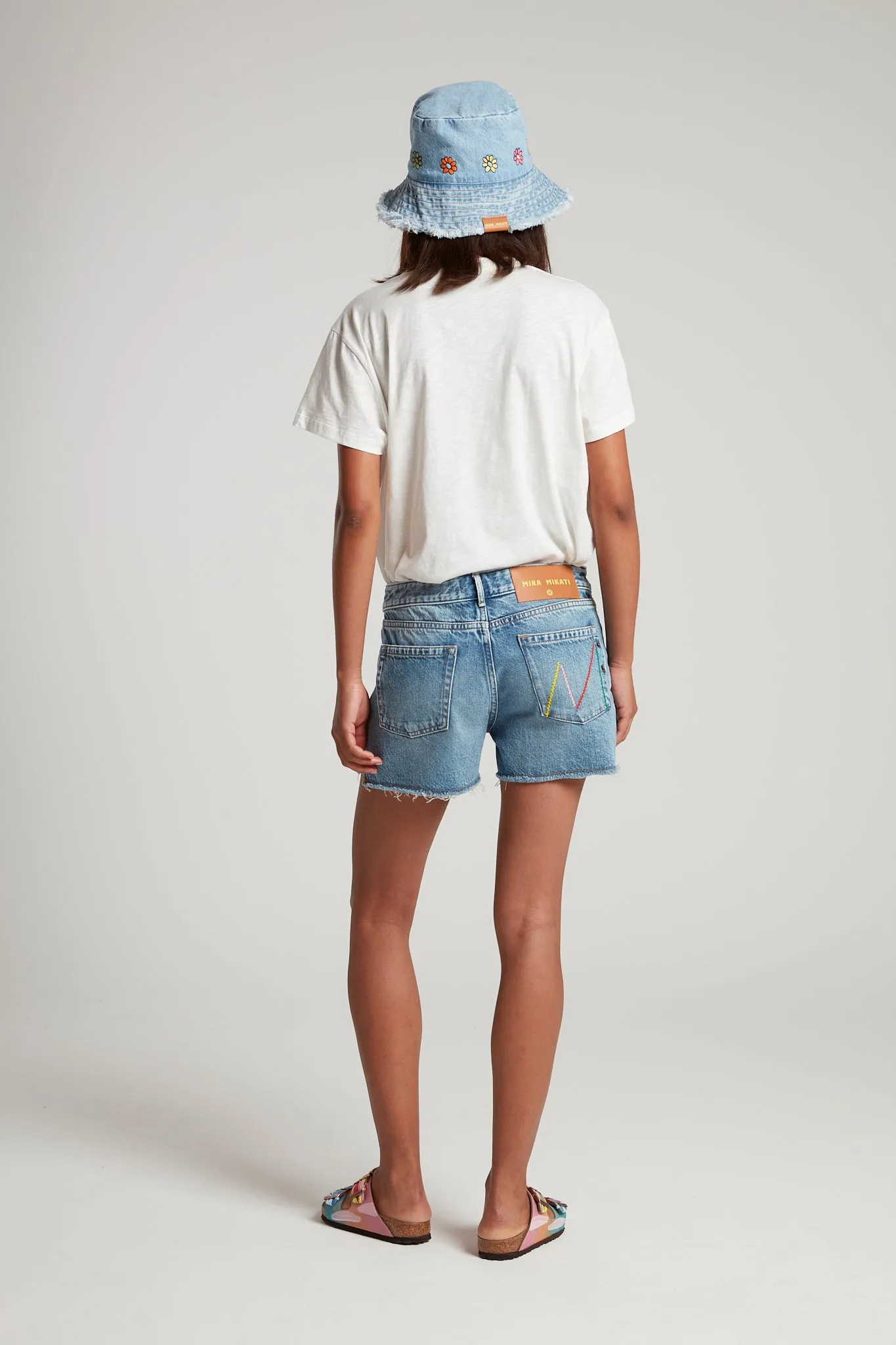 Tshirt Flower Neck Tee004a White