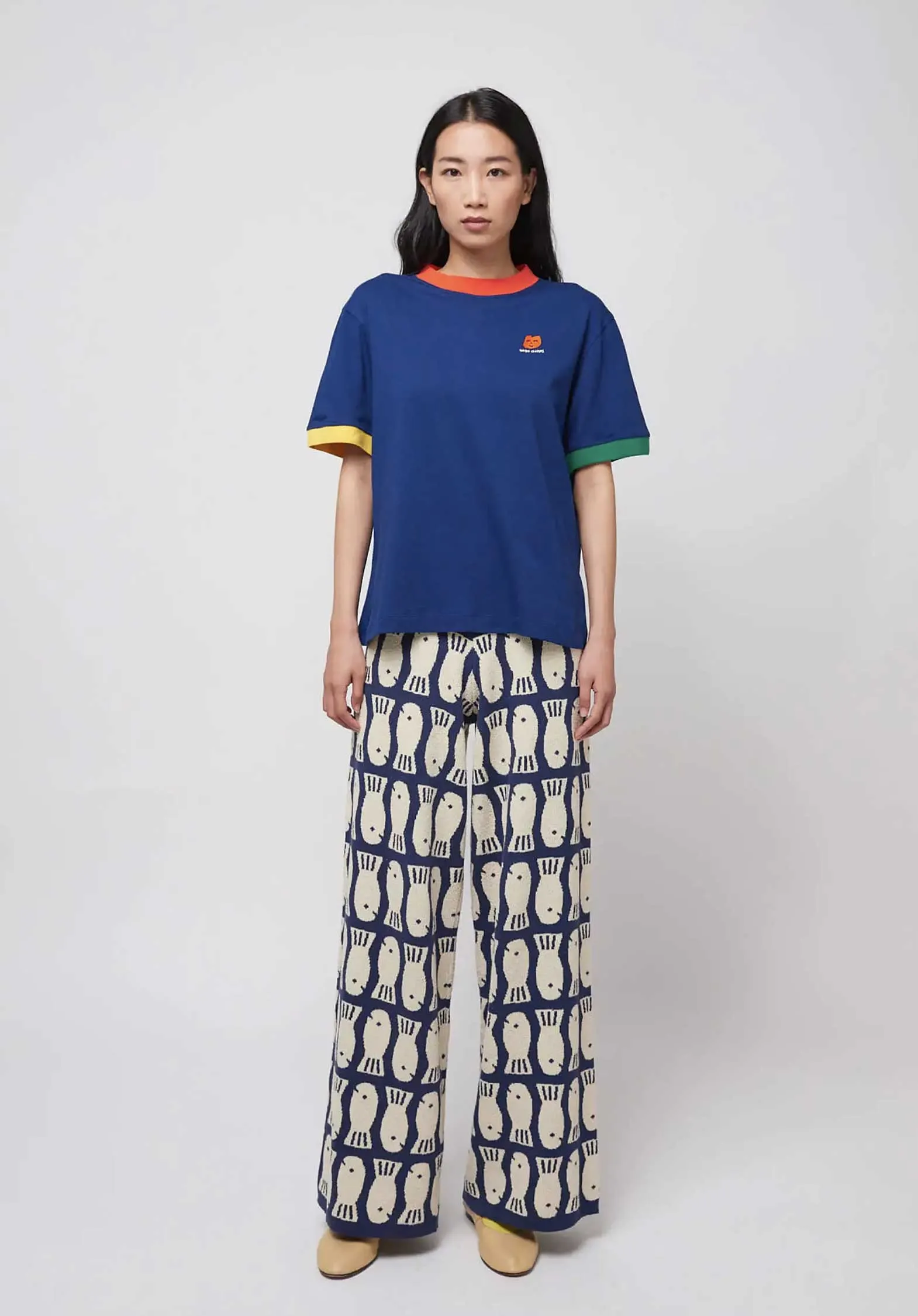 Tshirt Logo Embroi 125ad007 Navy-Blue