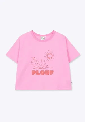 Tshirt Wt01 Plouf Femme Rose-13