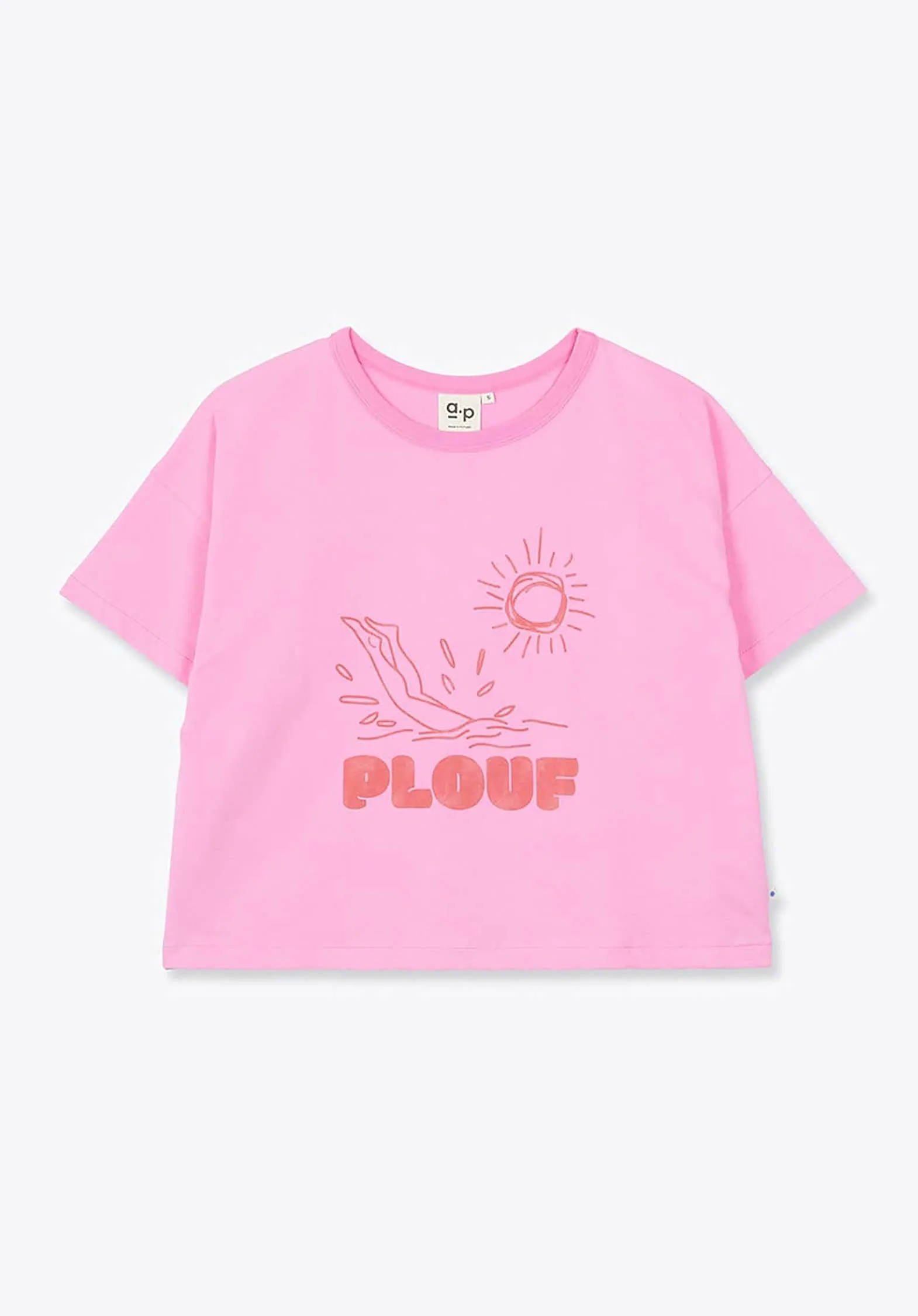 Tshirt Wt01 Plouf Femme Rose-13
