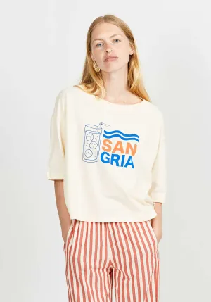 Tshirt Wt38 Sangria Femme Ecru-12