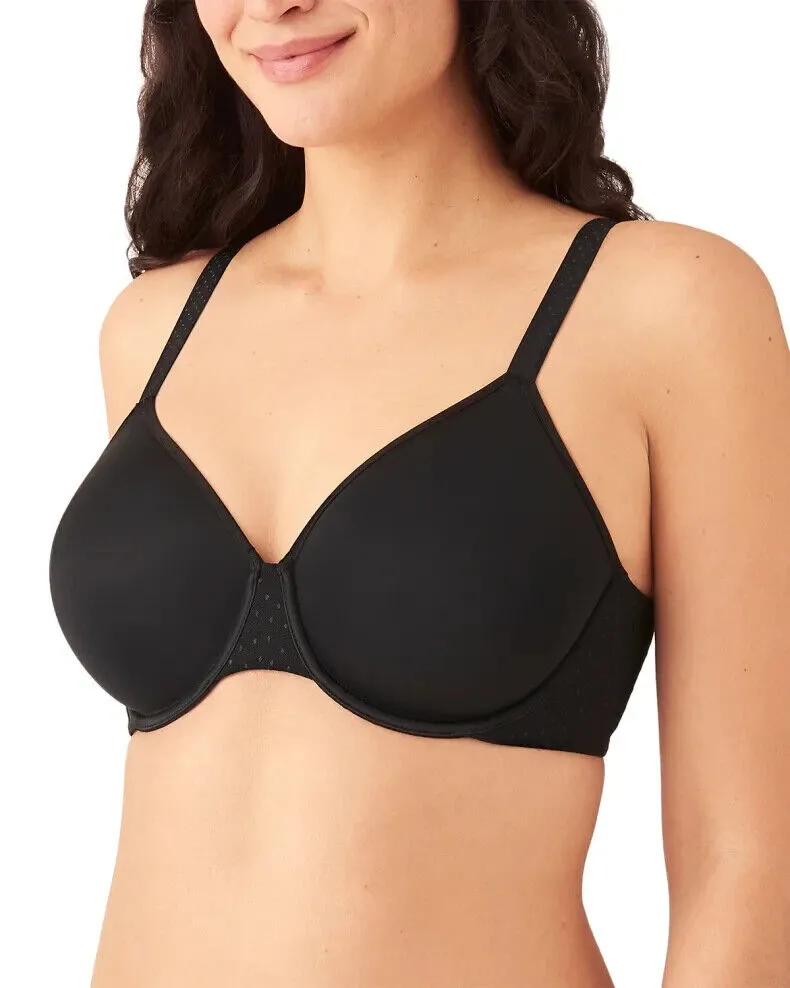 Wacoal Back Appeal Minimizer Bra Women's 36H Black Adjustable Straps ERK54