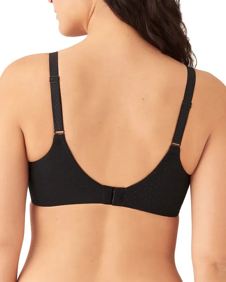 Wacoal Back Appeal Minimizer Bra Women's 36H Black Adjustable Straps ERK54