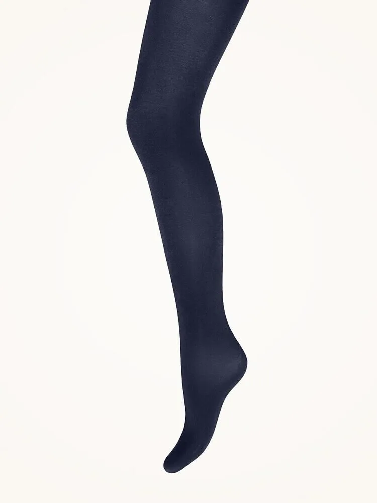 Wolford Satin Opaque 50 Tights Women's XS Black Stretch Pull-On Skinny ERK639