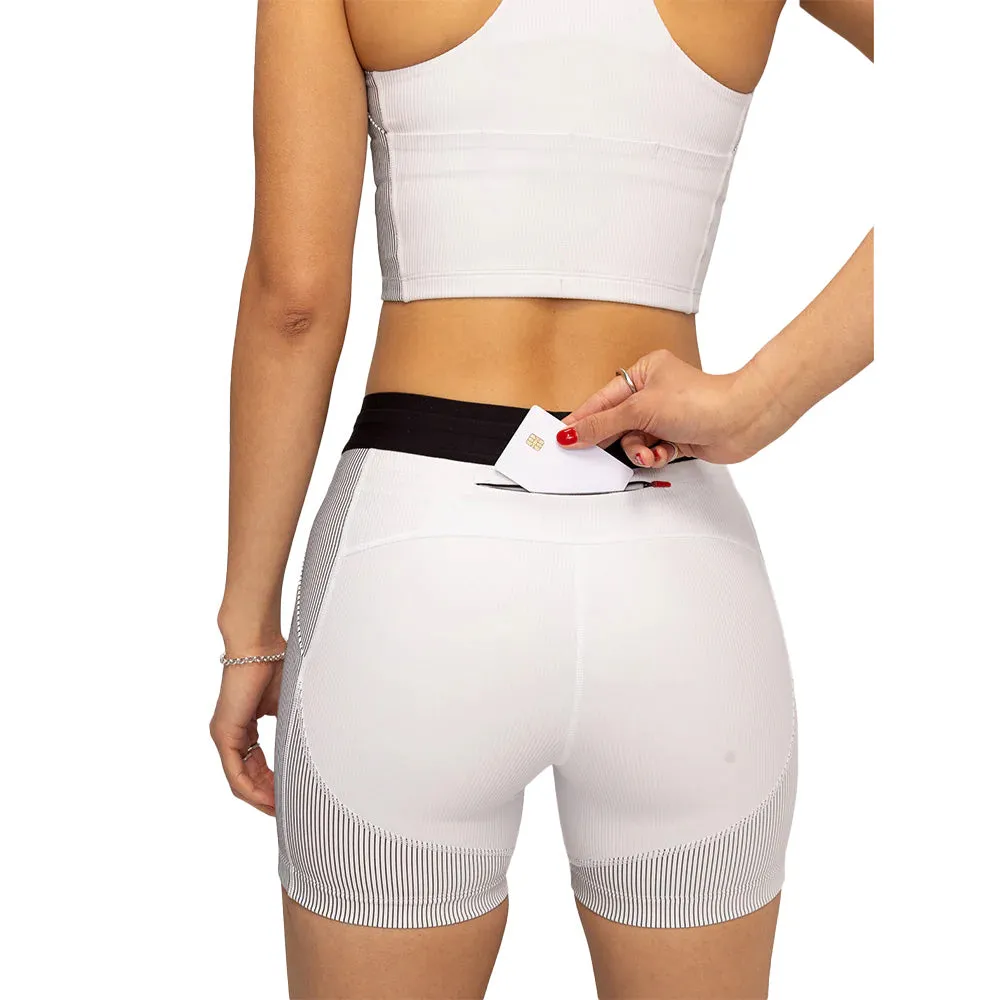 Women's ASICS x Bandit Cadence Stripe 5" Compression Shorts