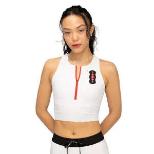 Women's ASICS x Bandit Cadence Stripe Zip Front Race Crop