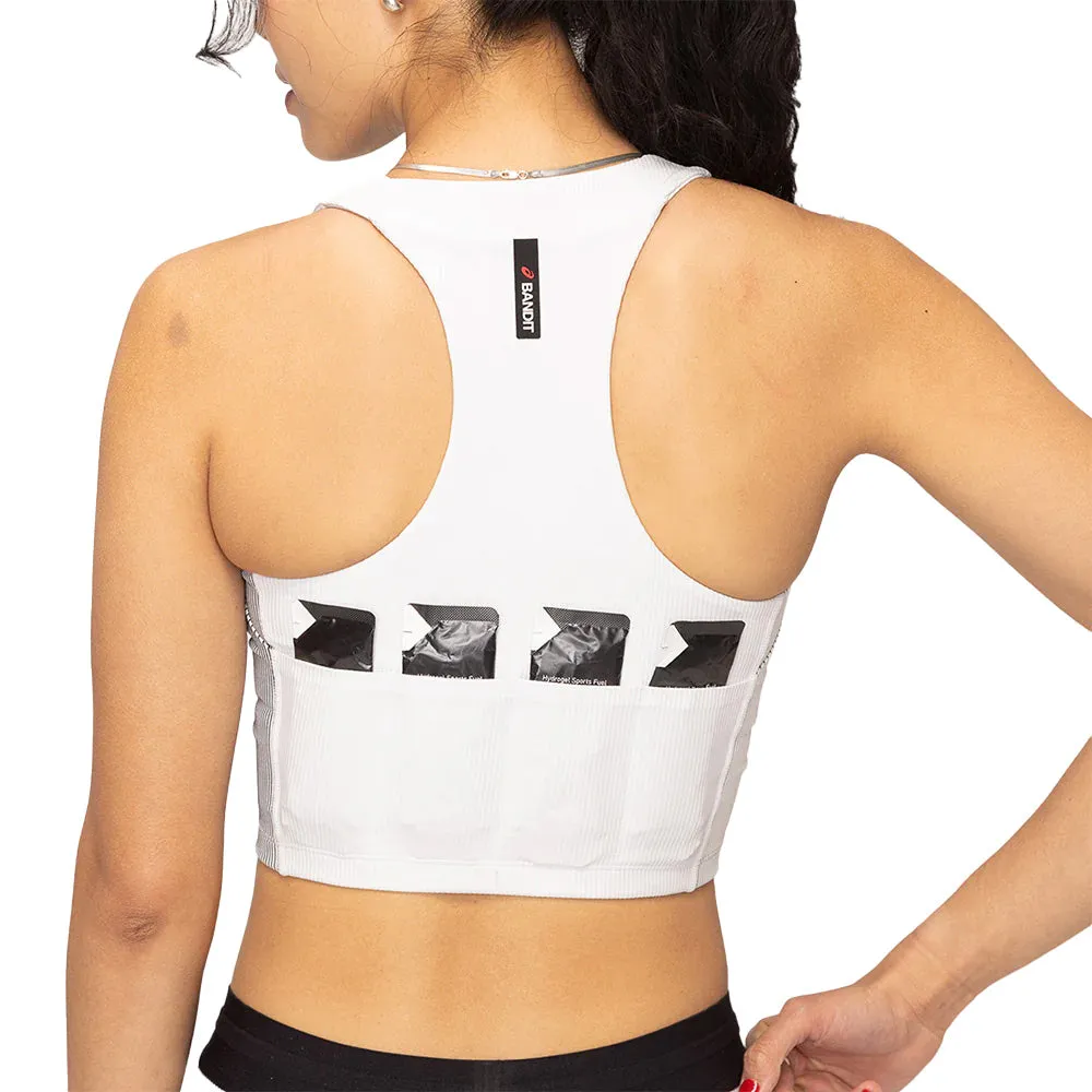 Women's ASICS x Bandit Cadence Stripe Zip Front Race Crop
