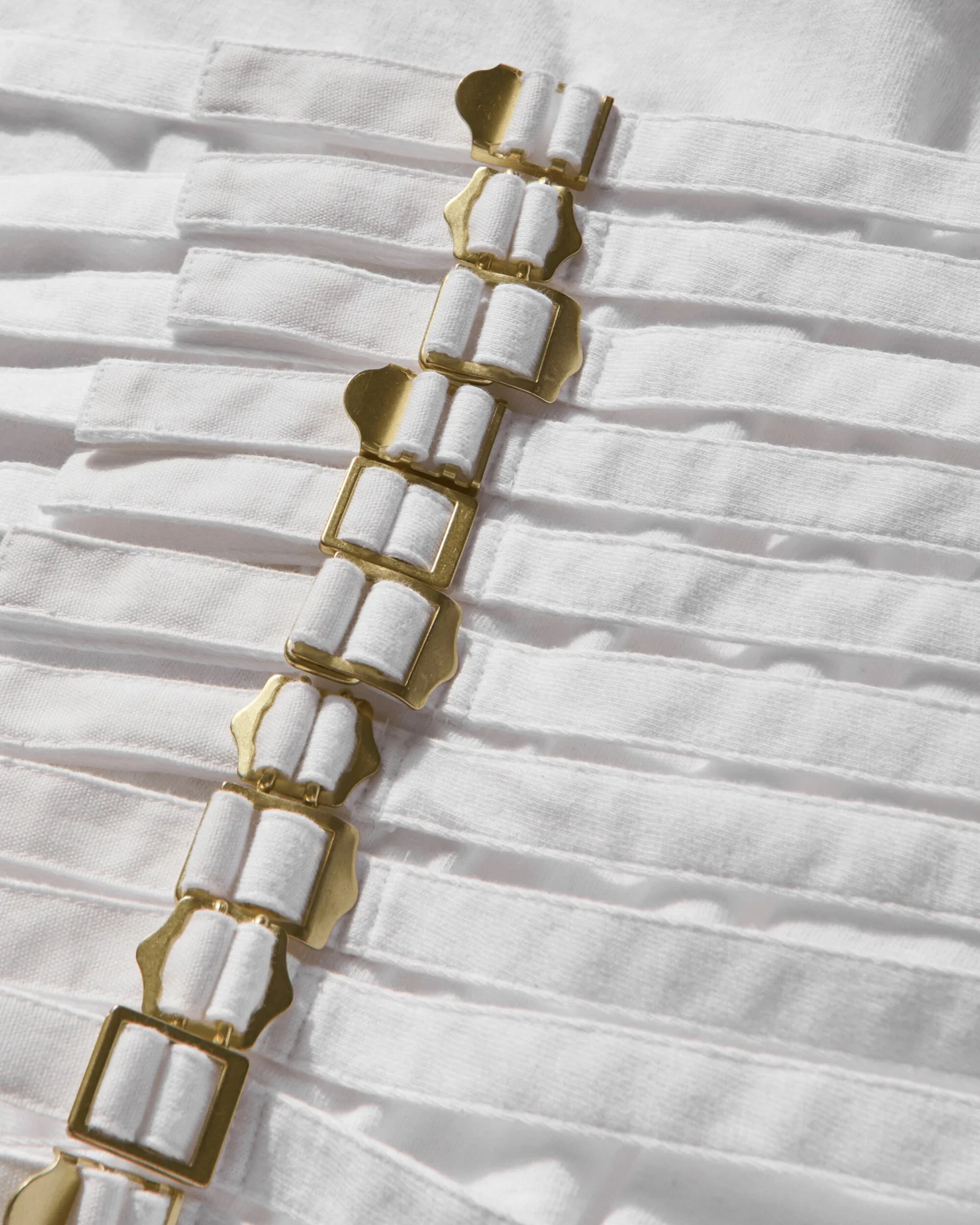 Women's Belted Wide Sleeve T-Shirt White