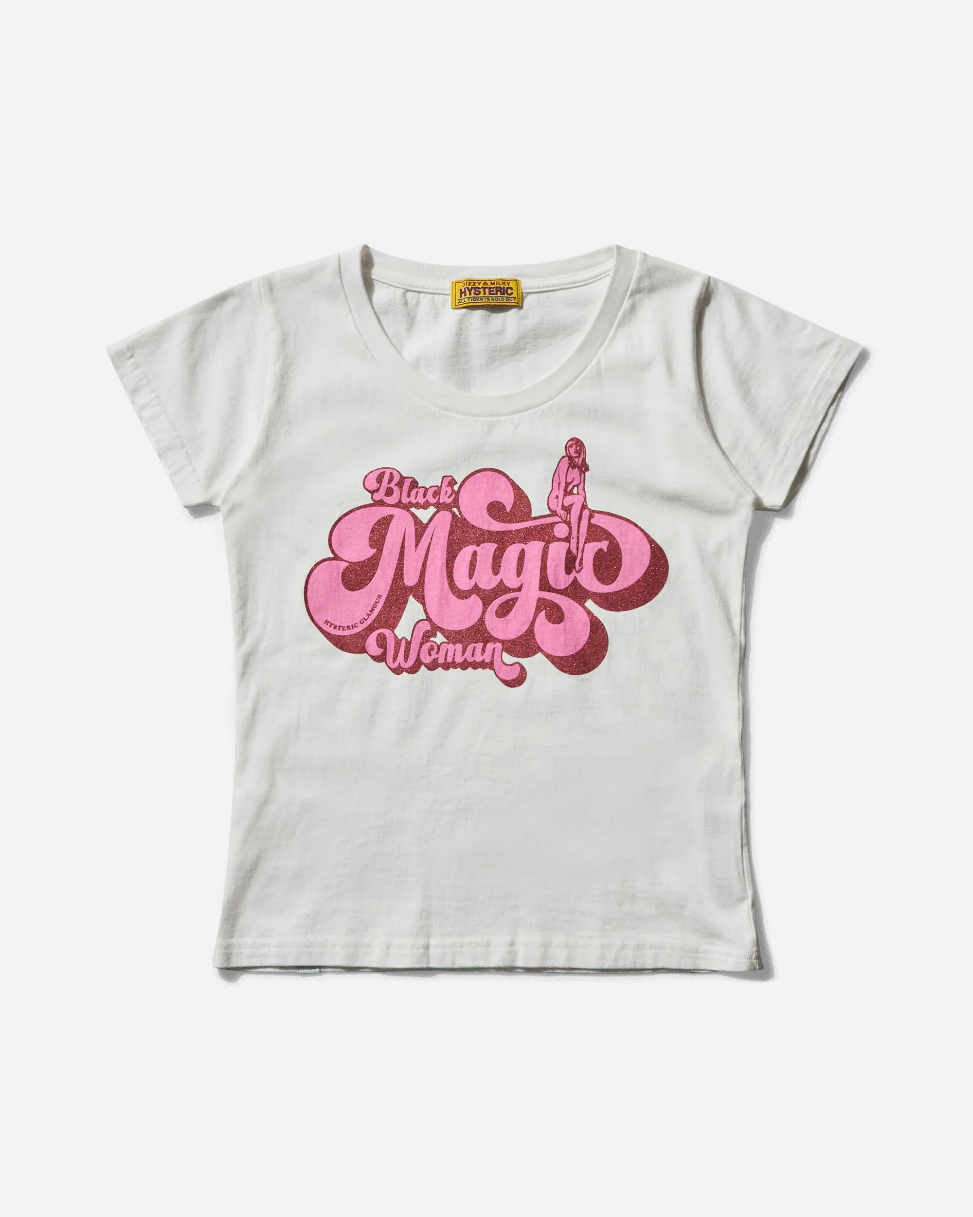 Women's Black Magic Woman Baby T-Shirt White